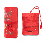 Schmuckreiseetui mit Blumen Red