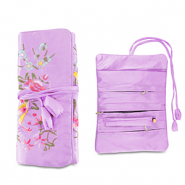 Schmuckreiseetui mit Blumen Lilac purple