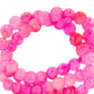 4 mm Glasperlen meliert Pink