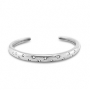 Armbänder aus Stainless Steel - Rostfreiem Stahl Bangle Silver
