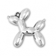 Statement-Anhänger Ballonhund Silver