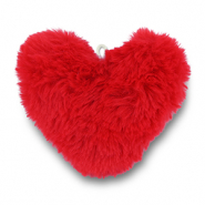 Statement-Anh&auml;nger Pompon Herz Red