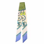 Bandana Schal mit Lebhaftes Print Light salmon pink-yellow-purple