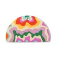 Polymer Anh&auml;nger Halbrund Multicolour