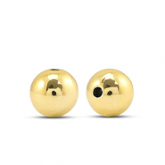 Metall Look Perlen Rund 8mm Gold metallic