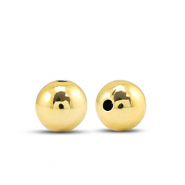 Metall Look Perlen Rund 6mm Gold metallic