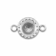 BY31&reg; Stainless Steel - Rostfrei Stahl Zwischenst&uuml;ck mit Fassung f&uuml;r SS29 Chaton Silver