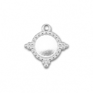BY31&reg; Stainless Steel - Rostfrei Stahl Anh&auml;nger mit Fassung f&uuml;r SS16 Flat Back Silver