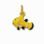 Metall Anh&auml;nger Clownfisch Yellow-gold