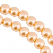 Glaswachsperlen 6mm Peach orange