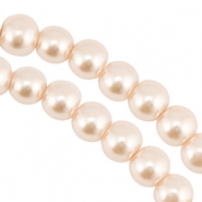 Glaswachsperlen 4mm Light beige