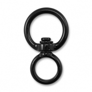 Farbiges Zubeh&ouml;r Schl&uuml;ssel Anh&auml;nger Round Black