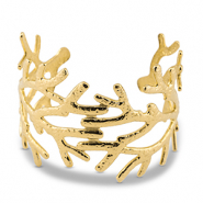 Armbänder aus Stainless Steel - Rostfreiem Stahl Bangle Koralle Gold