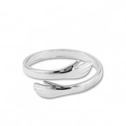 Ringe aus Stainless Steel - Rostfreiem Stahl Hände Silver
