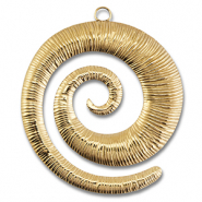 Stainless Steel - Rostfrei Stahl Anh&auml;nger Spirale Gold