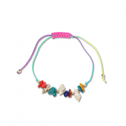 Trendy Armb&auml;nder Gemischte Perlen Multicolour-gold