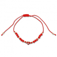 Trendy Armb&auml;nder Gemischte Perlen Red-gold
