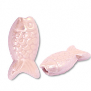 DQ Griechische Keramik Perlen Fisch Light pink