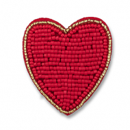 Broschen Herz Red-gold
