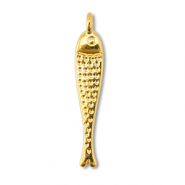 Metall Anh&auml;nger DQ Fisch Gold (Nickelfrei)