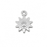 Metall Anh&auml;nger DQ Sonne Antik silber (Nickelfrei)
