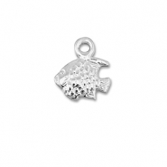 Metall Anh&auml;nger DQ Fisch Antik silber (Nickelfrei)