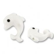 Perlen Keramik Delfin White