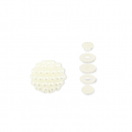 Acryl Perlen im Perlen-Look Off white