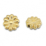 Stainless Steel - Rostfrei Stahl Perlen Blume Gold