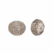 Resin Perlen Rondell 10mm Grey