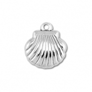 Stainless Steel - Rostfrei Stahl Anh&auml;nger Muschel Silver