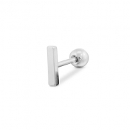 Ohrpiercing aus Stainless Steel - Rostfreiem Stahl Silver