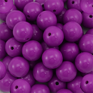 18 mm DQ Acrylperlen Magenta purple