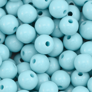 10 mm DQ Acrylperlen Pastel blue