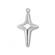 Stainless Steel - Rostfrei Stahl Anhänger Kreuz Silver