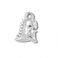 Stainless Steel - Rostfrei Stahl Anhänger Dino Silver