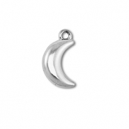 Stainless Steel - Rostfrei Stahl Anh&auml;nger Mond Silver