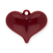 Statement-Anh&auml;nger Herz Rust red