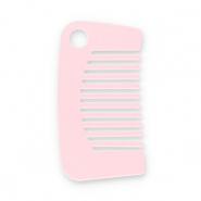 Statement-Anhänger Kamm Light pink