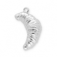Statement-Anhänger Croissant Silver