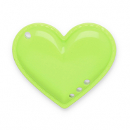 Statement-Anhänger Herz Lime green