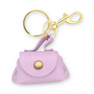 Schlüsselanhänger Handtasche Lilac purple-gold