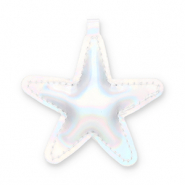 Statement-Anhänger Stern Silver holographic