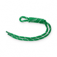 Schlüsselanhänger Paracord Green-white