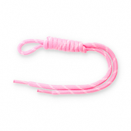 Schlüsselanhänger Paracord Pink-white