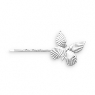 Haarschmuck Haarklammer Schmetterling Silver