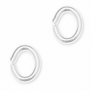 Metall Zubehör DQ Bindering Oval Antik silber (Nickelfrei)