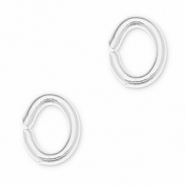 Metall Zubehör DQ Bindering Oval Antik silber (Nickelfrei)