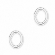 Metall Zubehör DQ Bindering Oval Antik silber (Nickelfrei)