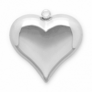 Stainless Steel - Rostfrei Stahl Anh&auml;nger Herz Silver